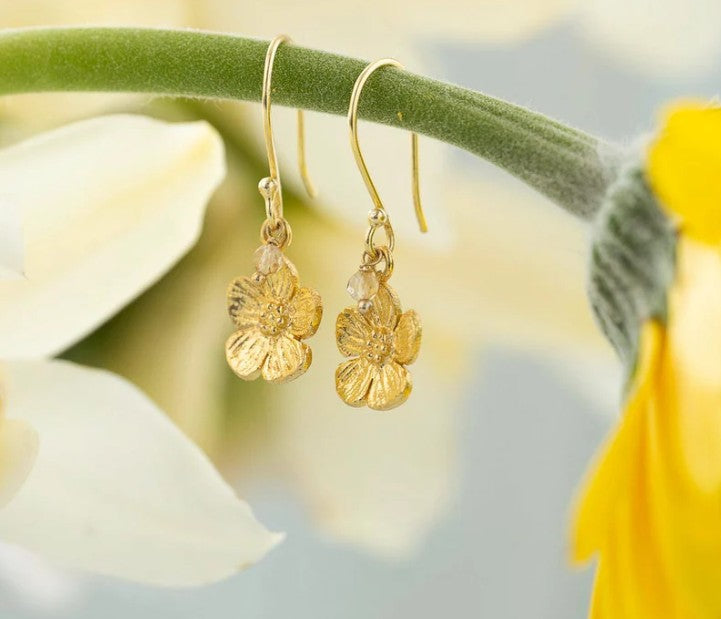 Generous Citrin vergoldete Ohrringe