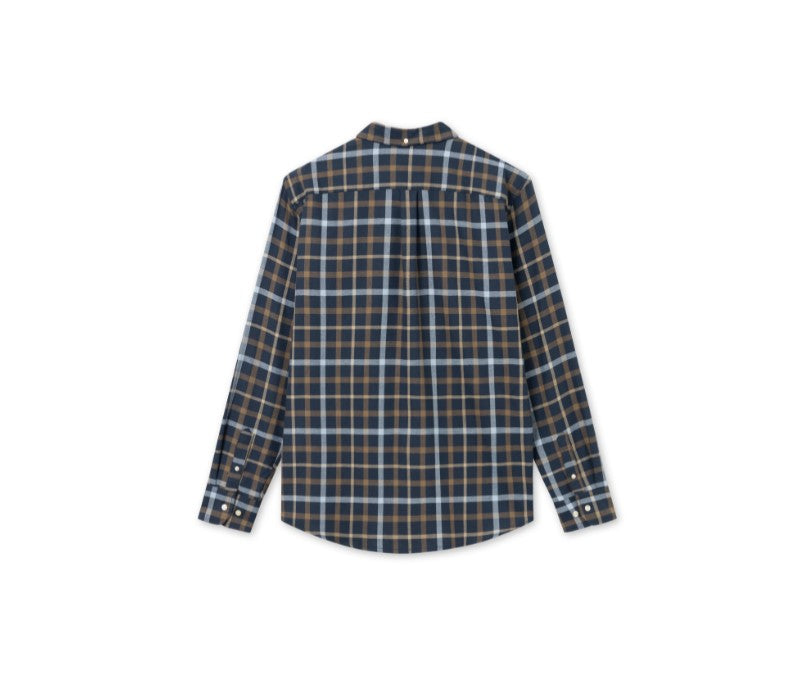 GRIP CHECK SHIRT_NAVY