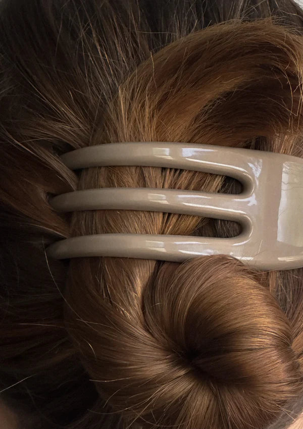 Julie Flat Claw-Antique Mauve