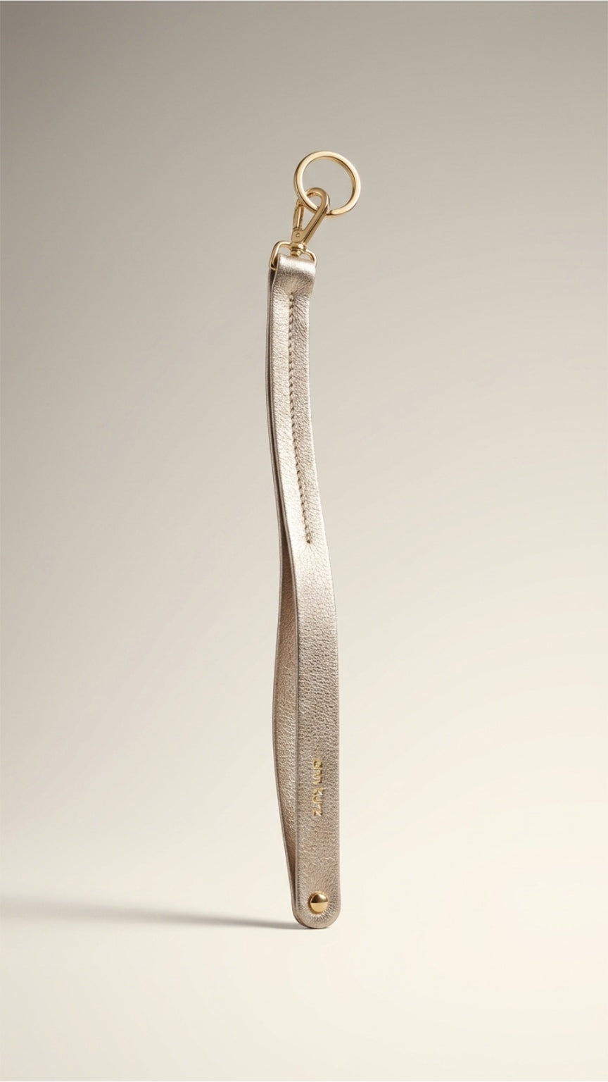 Long Keychain - Metallic platin
