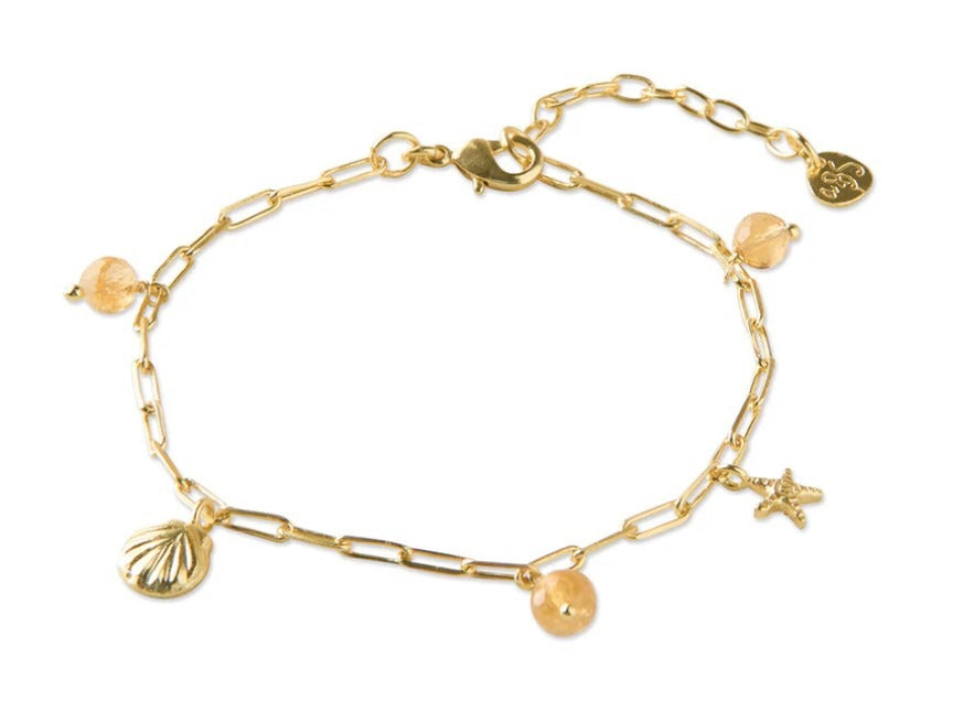 Imaginary Citrin vergoldetes Armband