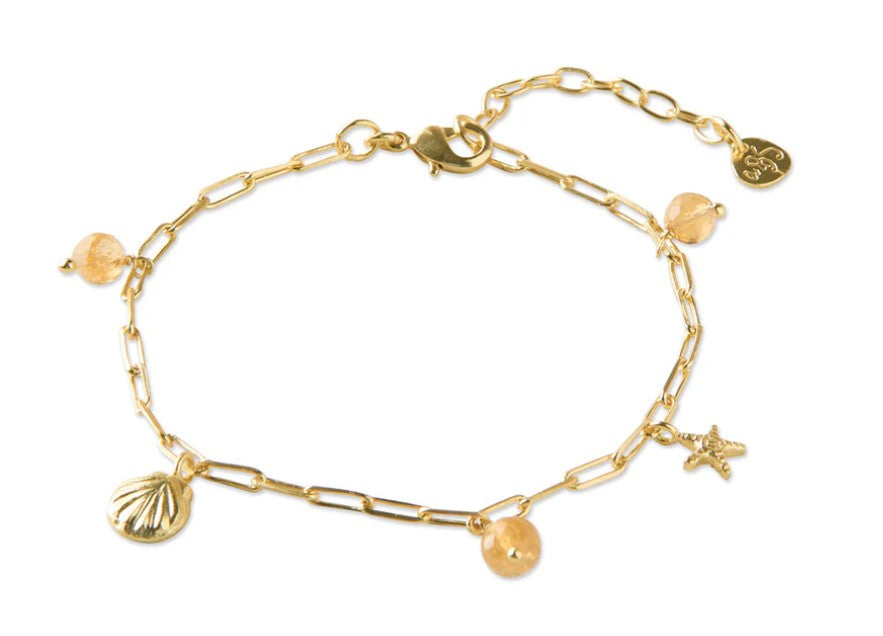 Imaginary Citrin vergoldetes Armband