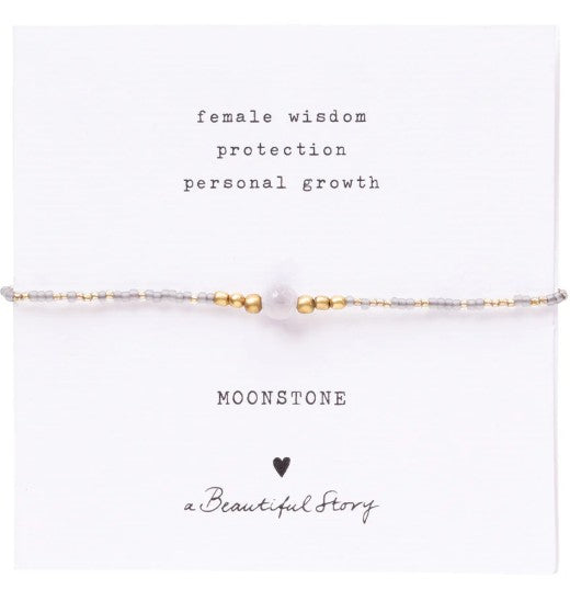 Iris Card Mondstein goldfarbiges Armband