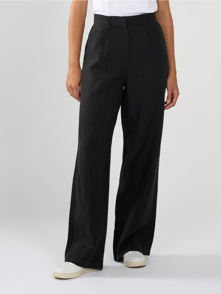 Loose natural linen pants