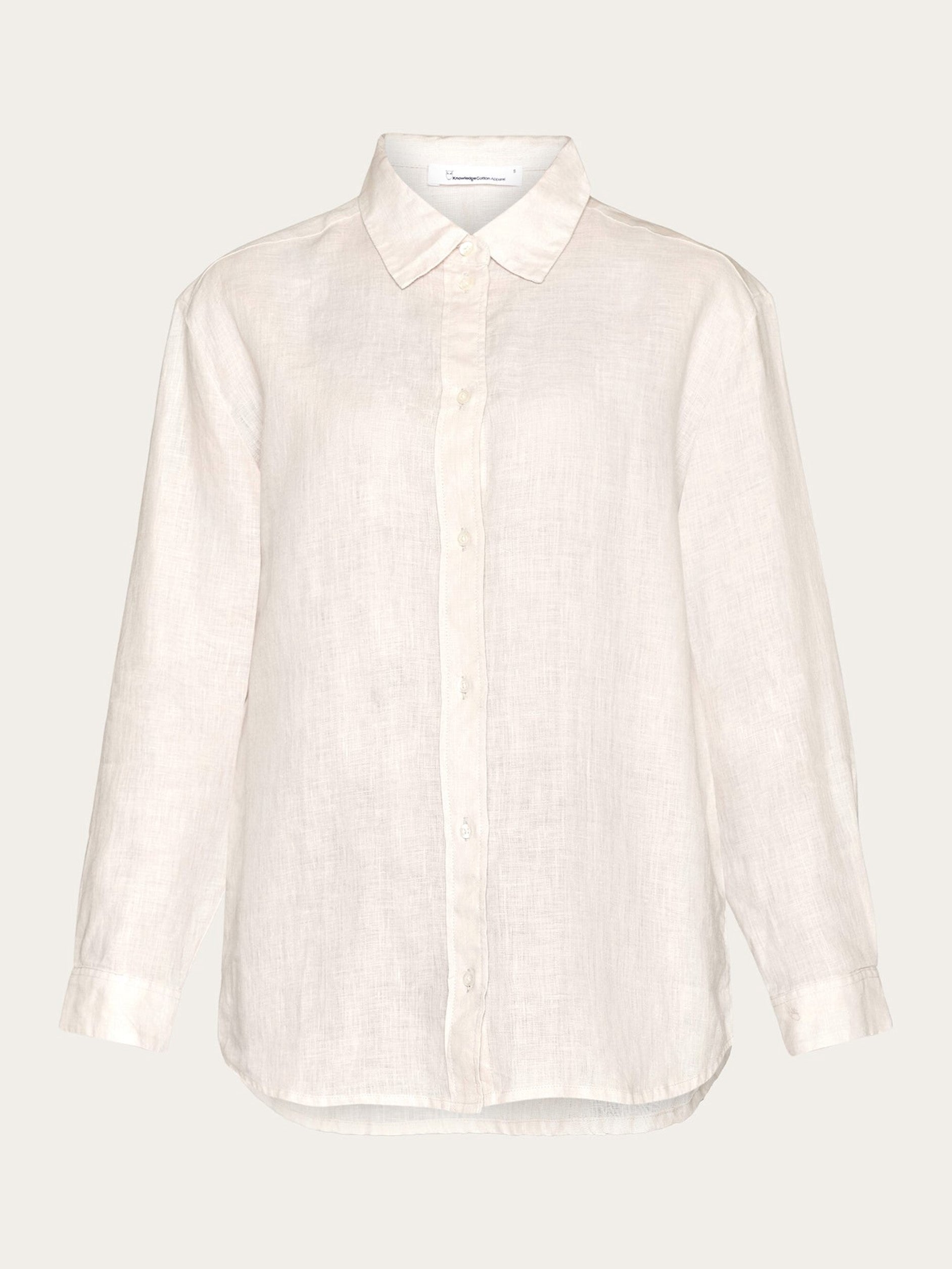 Loose linen long sleeved shirt