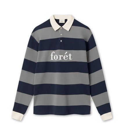 MATCH POLO SWEATSHIRT - GRANITE/NAVY