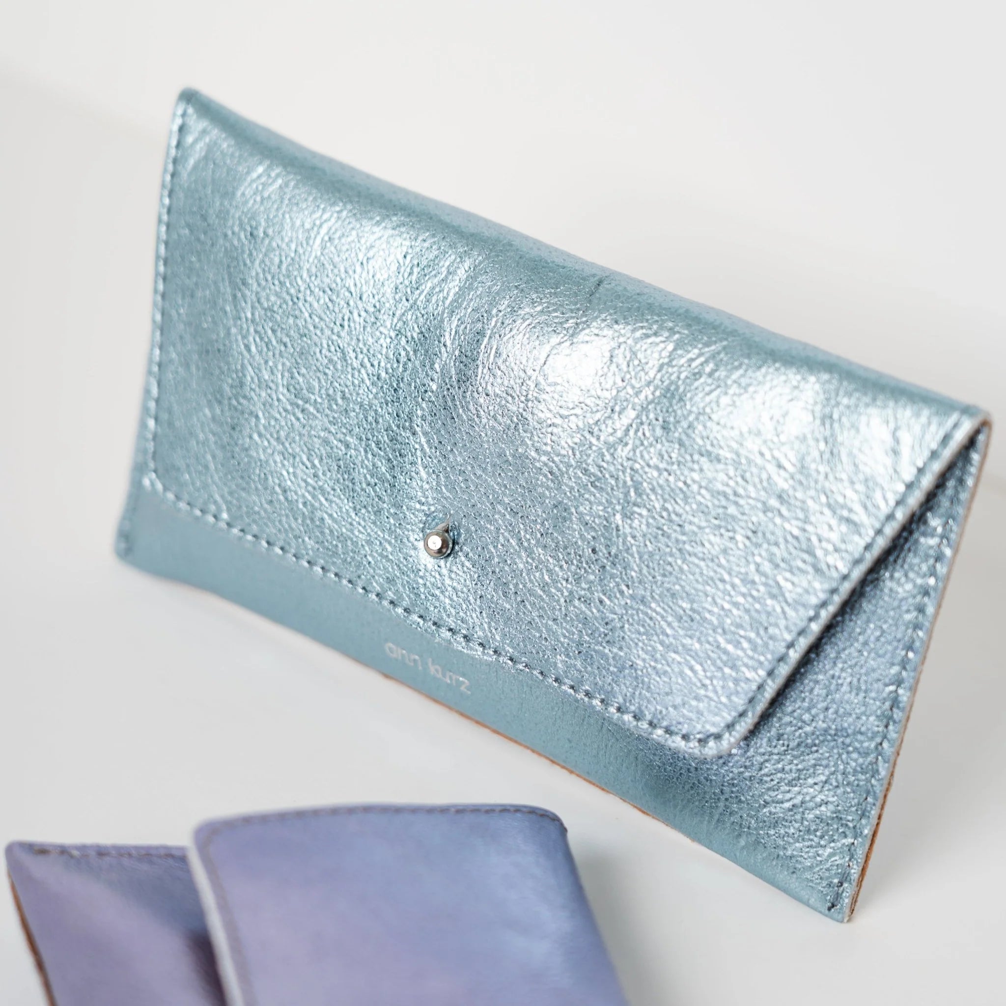Mini Envelope - Metallic Hawaiian Blue