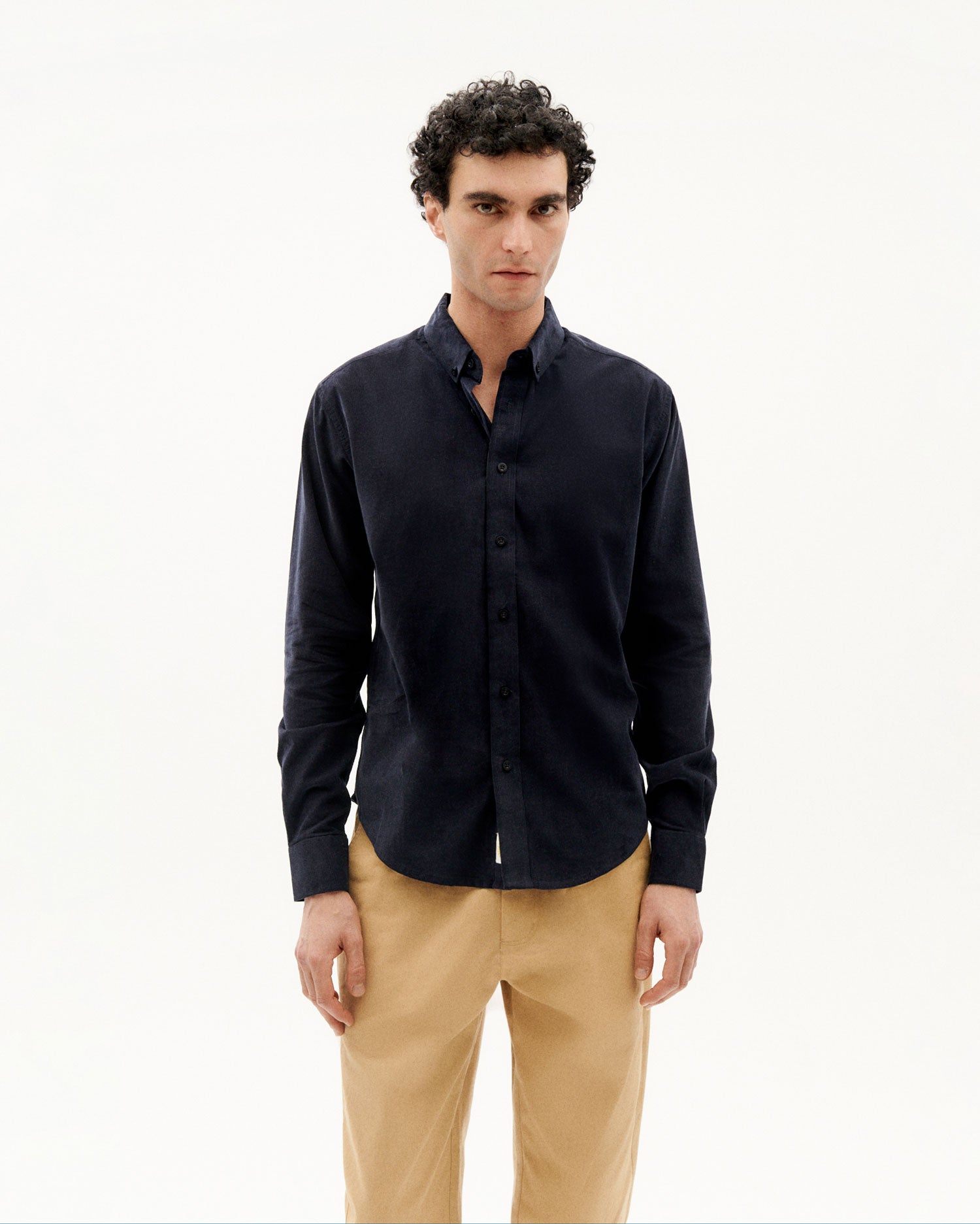 Navy Microcorduroy Ant Shirt