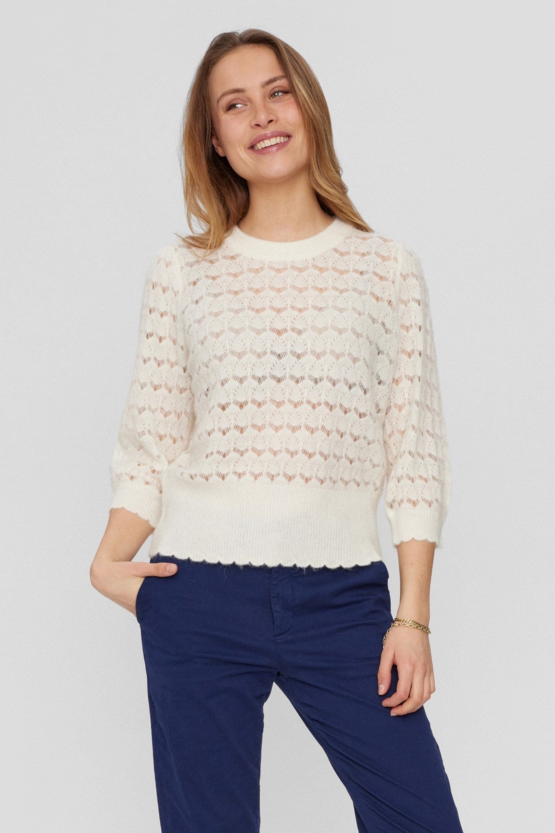 Nurietta Pointelle Pullover