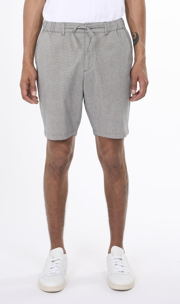 Loose fit pepita checked shorts
