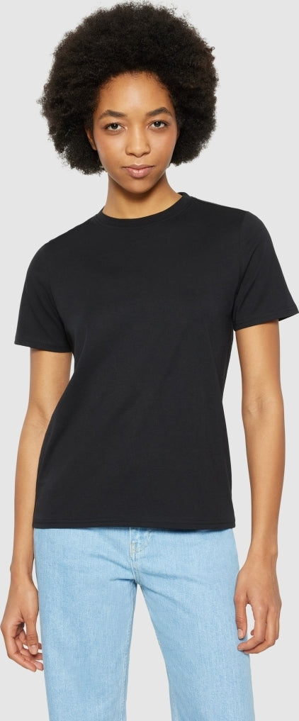 Basic pima cotton t-shirt black