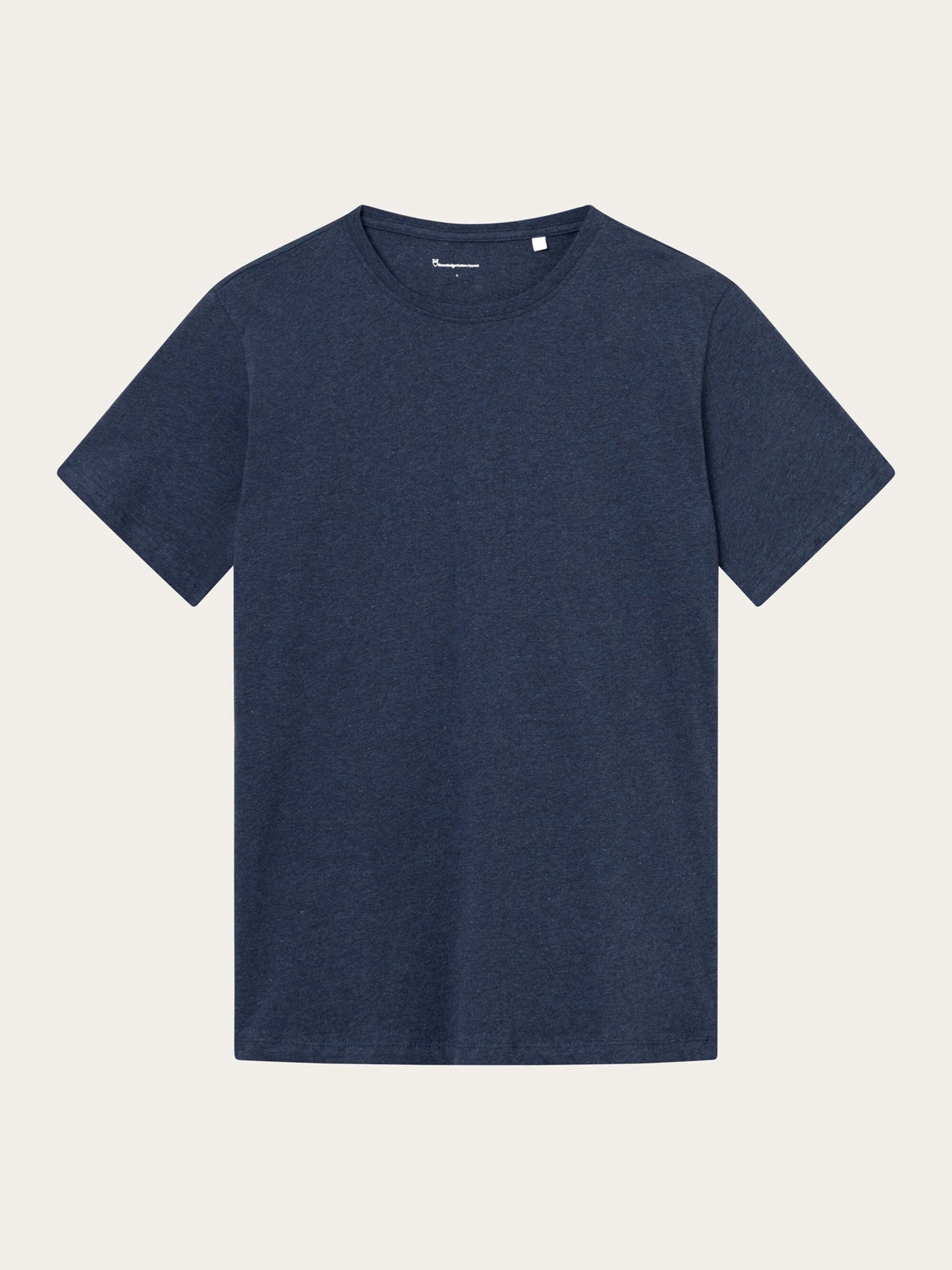REGULAR FIT BASIC TEE_Insigna Blue melange
