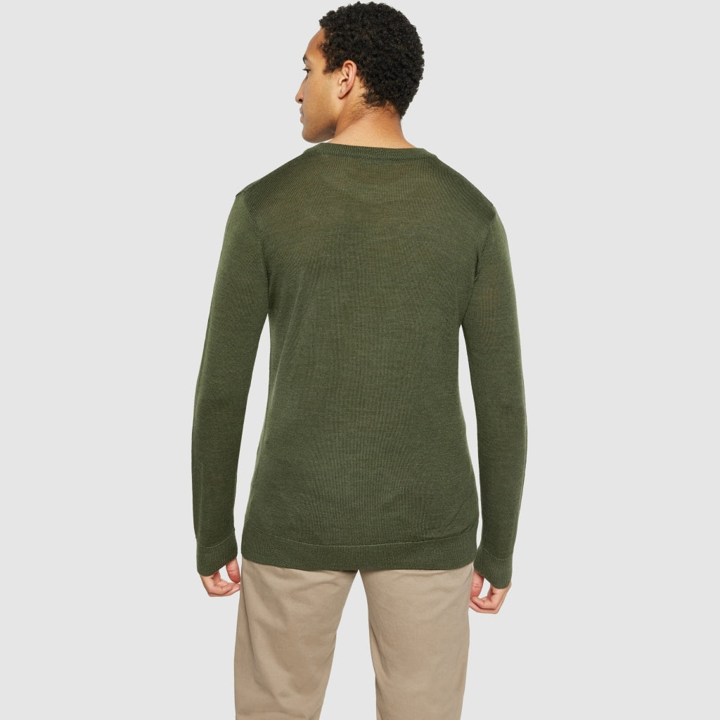Regular merino knit crew neck - RWS