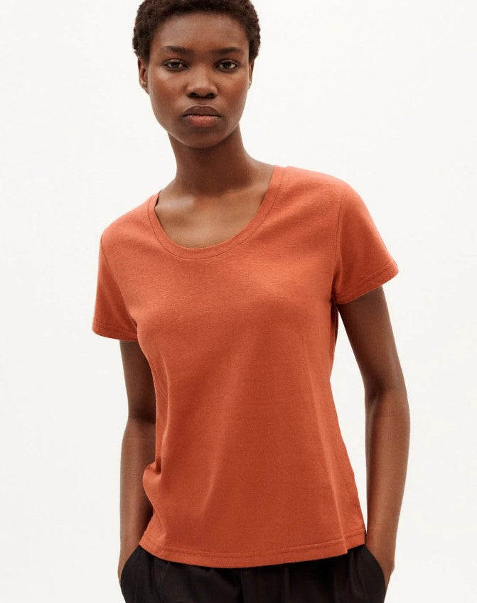 Clay Red Hemp Regina T-Shirt