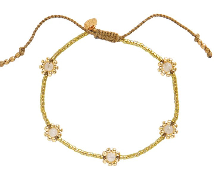 Botanic Mondstein goldfarbiges Armband