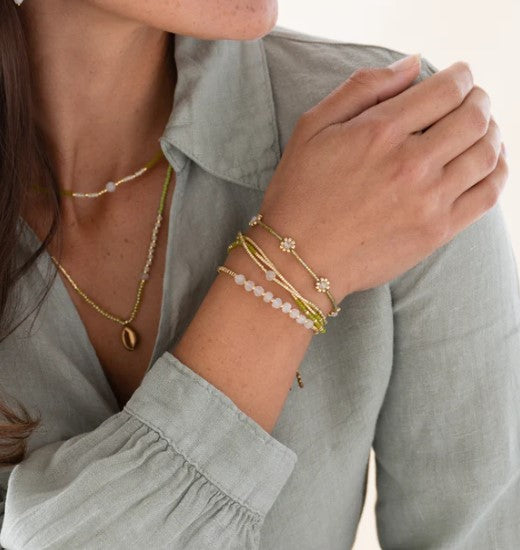 Botanic Mondstein goldfarbiges Armband