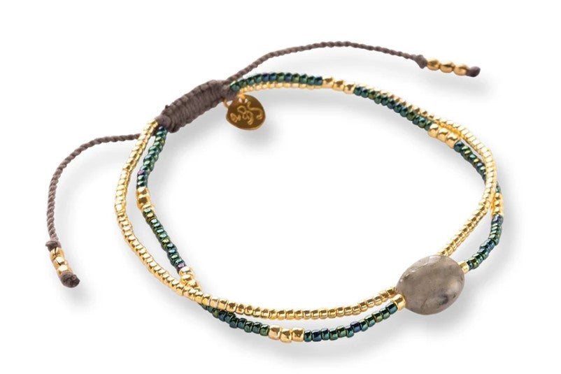 Feeling Labradorit goldfarbiges Armband