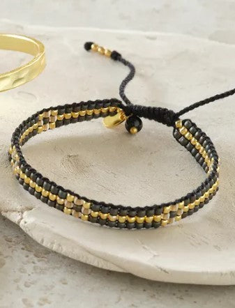 Competent Schwarzer Onyx goldfarbiges Armband