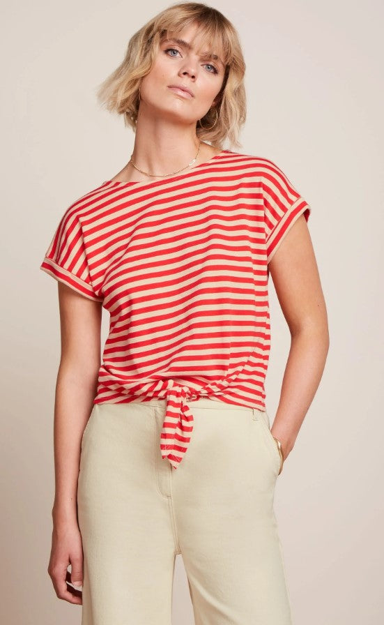 Aria Knot Shirt Chopito Stripe