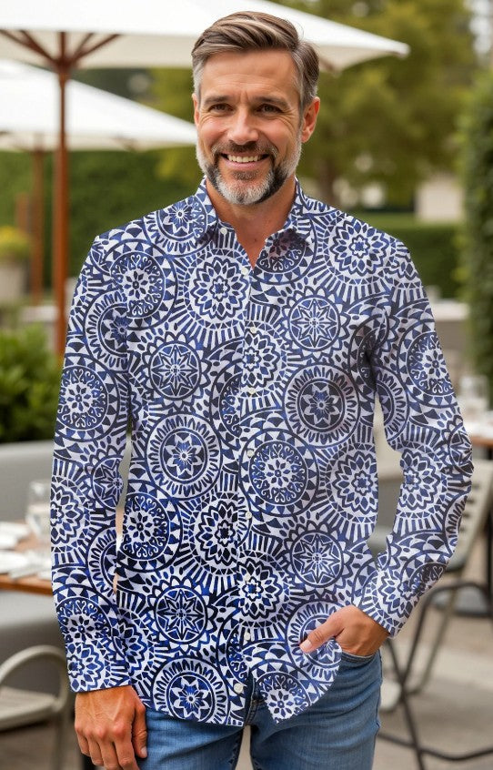 Freizeithemd mit Grafikprint