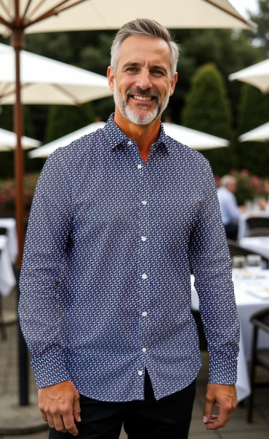 Freizeithemd mit Rettungsringe-Print