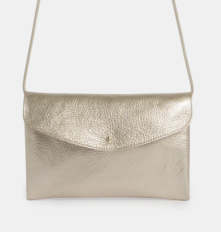 Cute Clutch metallic champagne