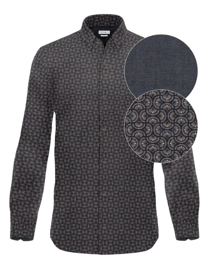 Freizeithemd mit Grafikprint