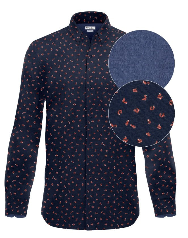 Freizeithemd mit Print