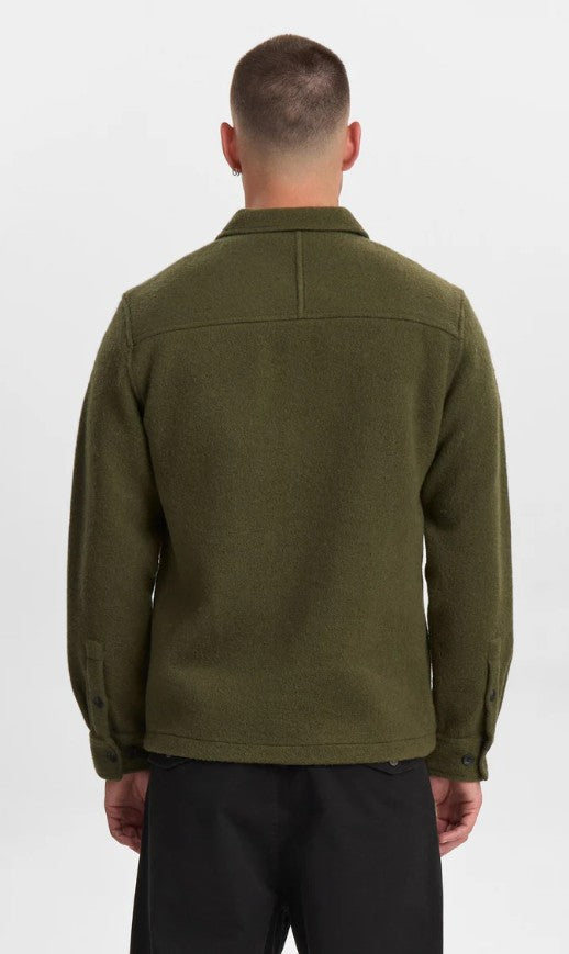 Akoscar Boiled Wool Overshirt