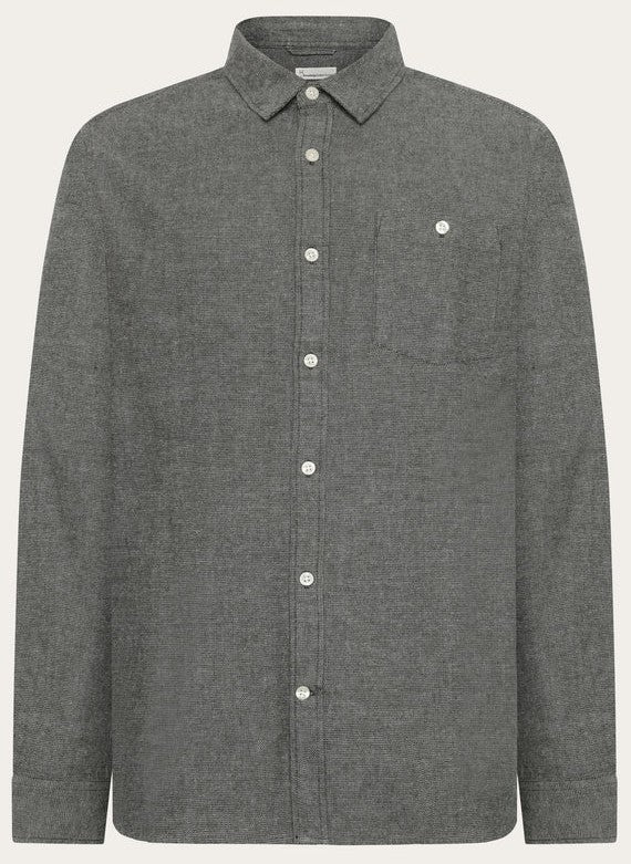 Organic Cotton Fishbone Flannel Shirt