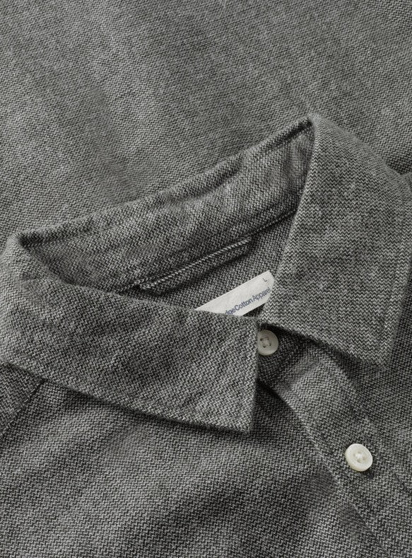 Organic Cotton Fishbone Flannel Shirt