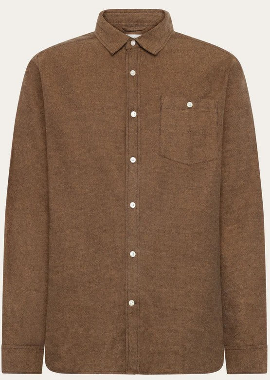 Organic Cotton Fishbone Flannel Shirt