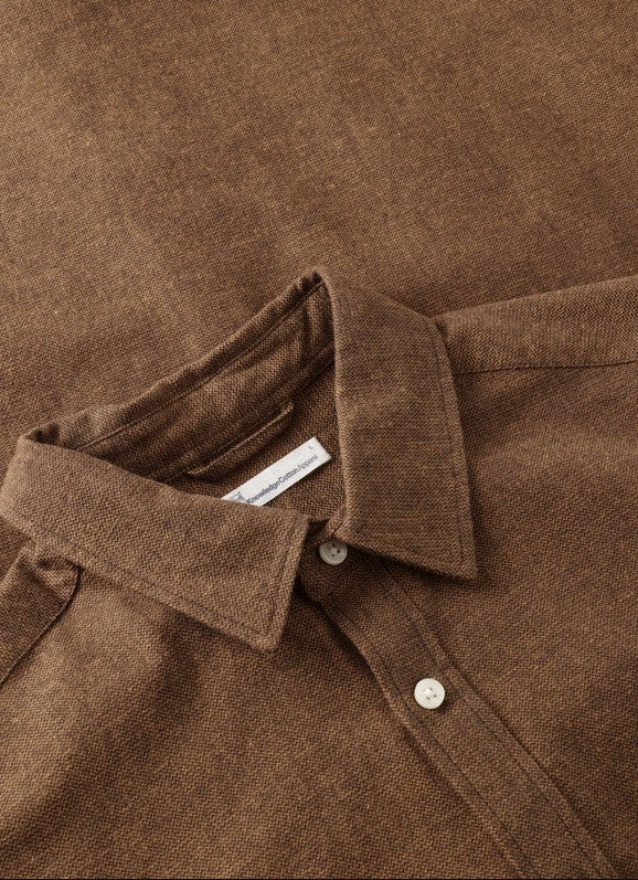 Organic Cotton Fishbone Flannel Shirt