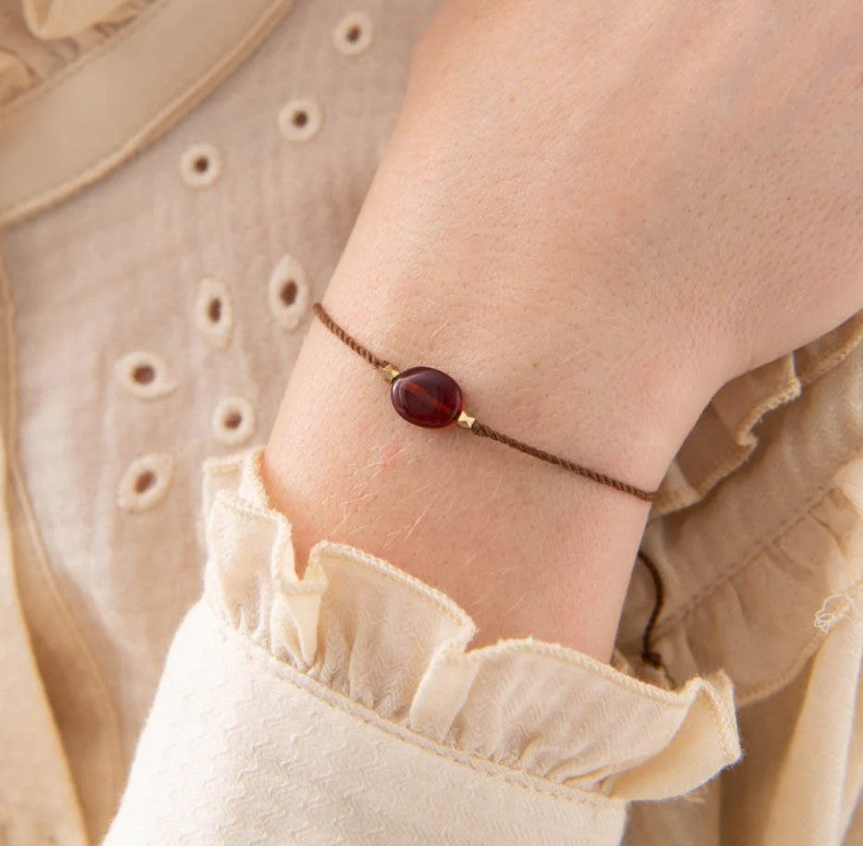 Gemstone card Garnet