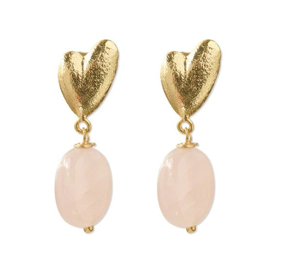 Heavenly Rose Quartz Earrings