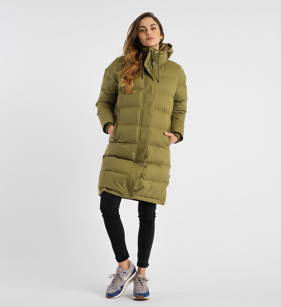 Hooded puffer coat