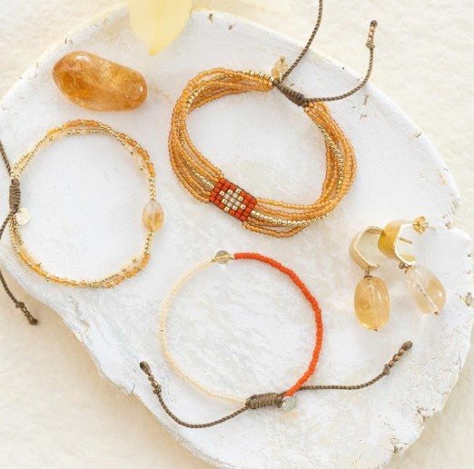 Shining Citrin goldfarbiges Armband