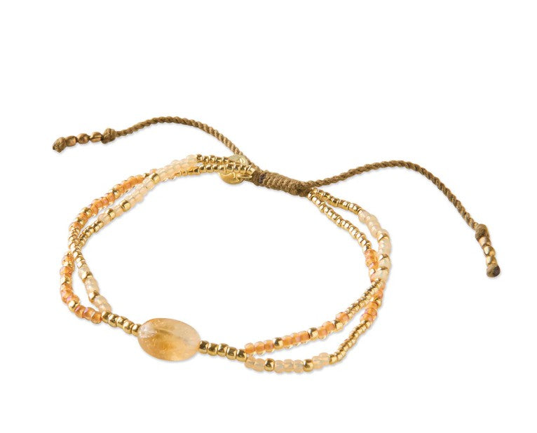 Shining Citrin goldfarbiges Armband