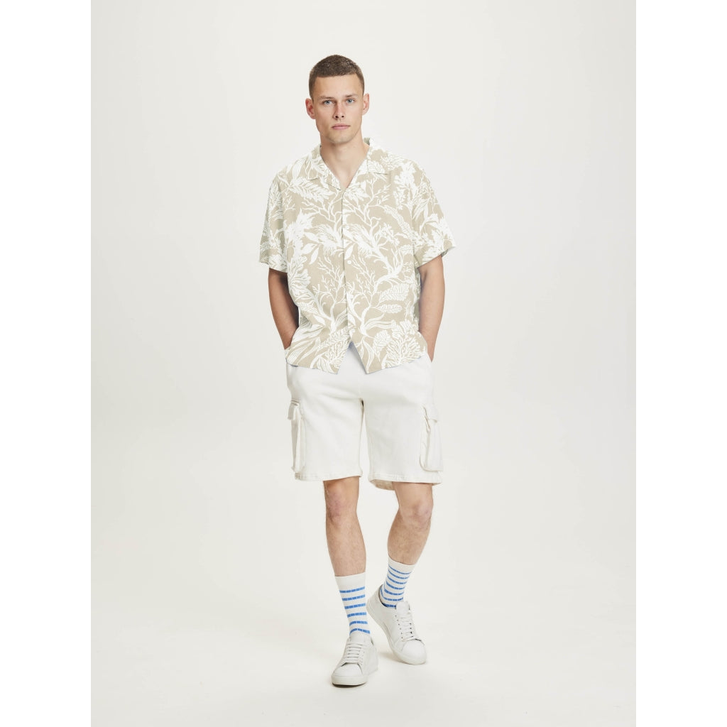 SS poplin AOP seabreeze Tencel