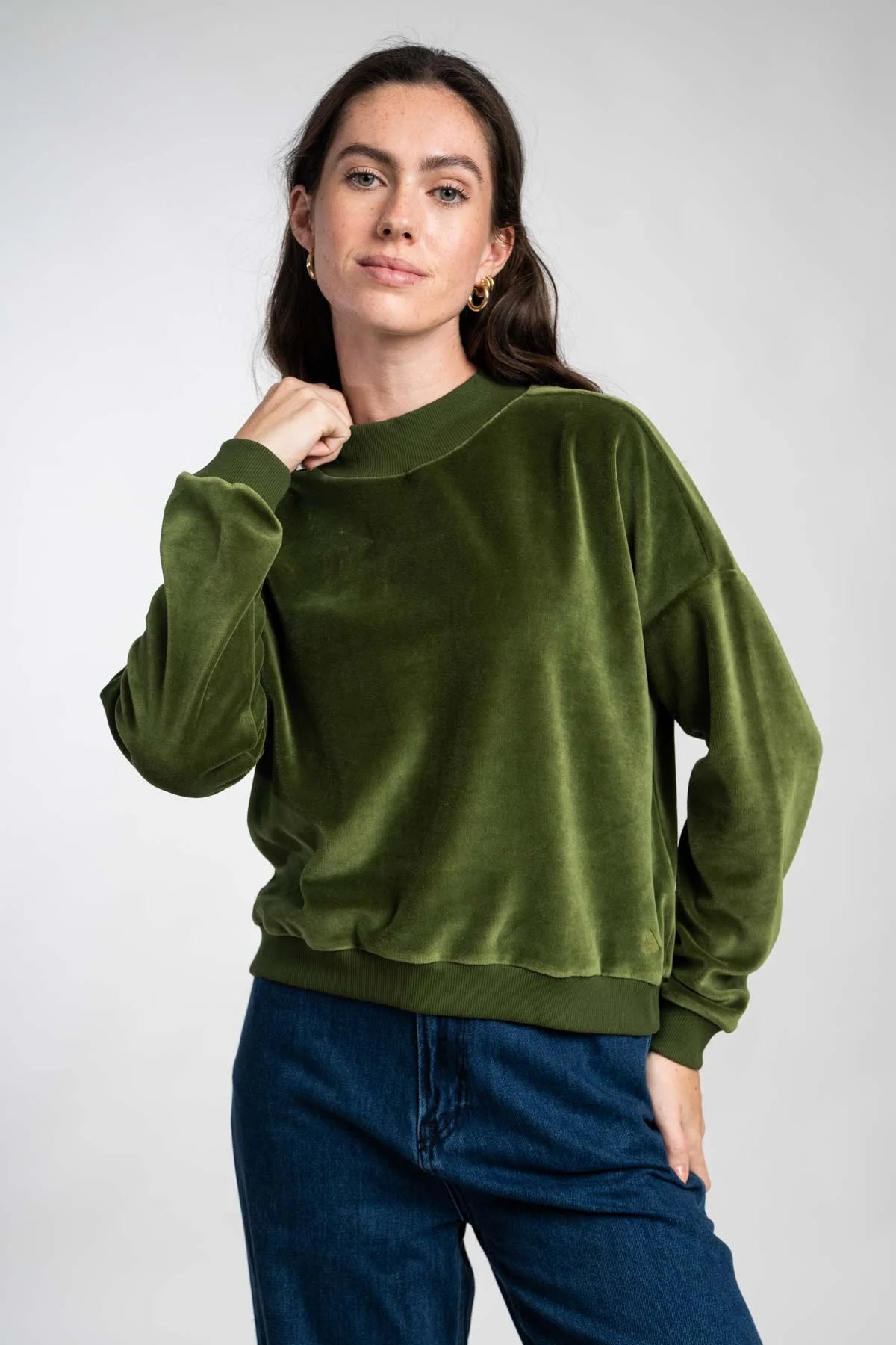 Avery chive Sweater velour