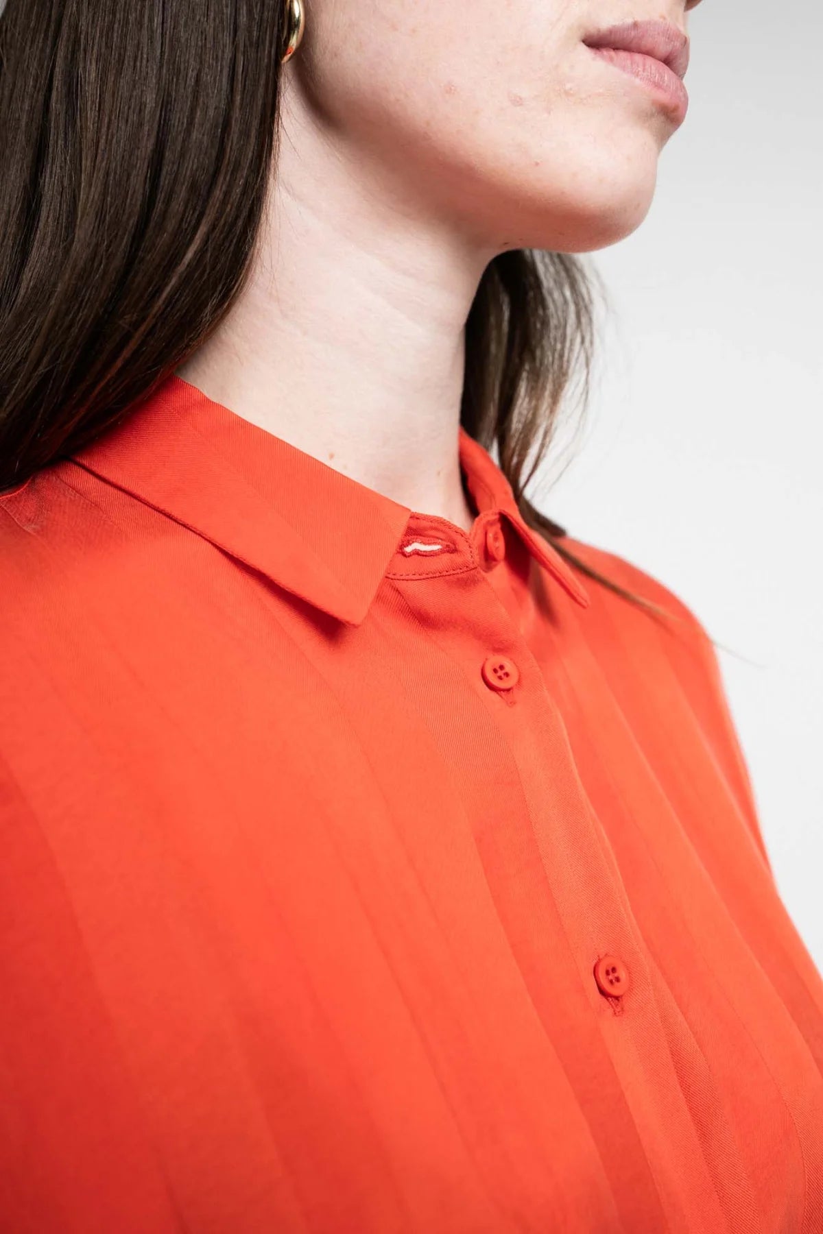 Hiromi cupro chili Bluse