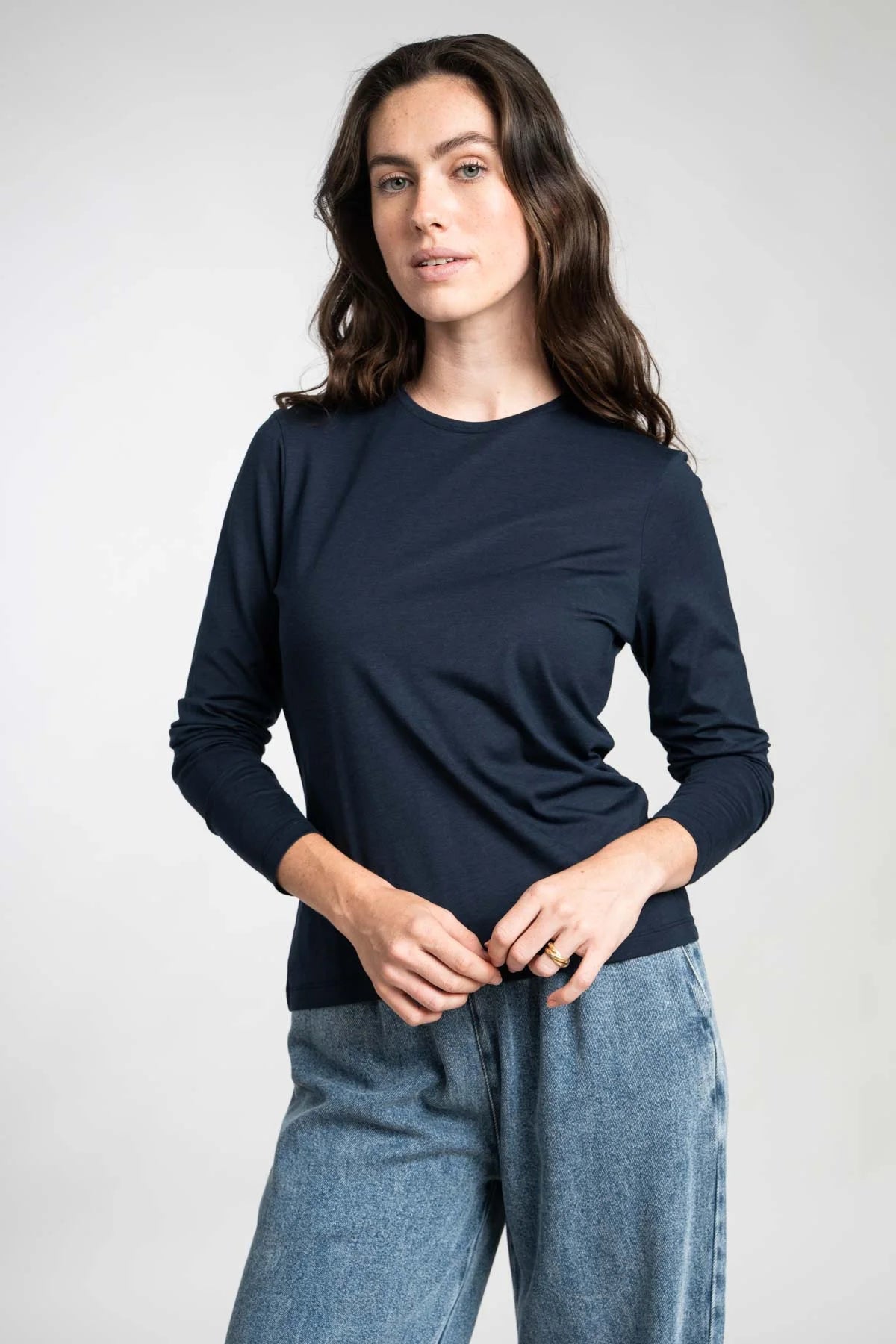 Nina lyocell sky captain Langarmshirt
