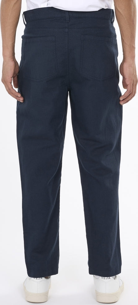 Tim 5-pocket cotton-linen blend twill pants