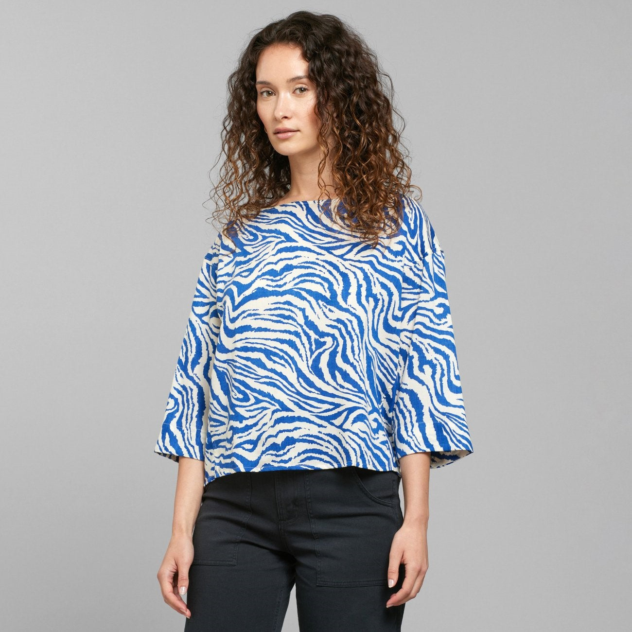 Top Vellinge Zebra Blue
