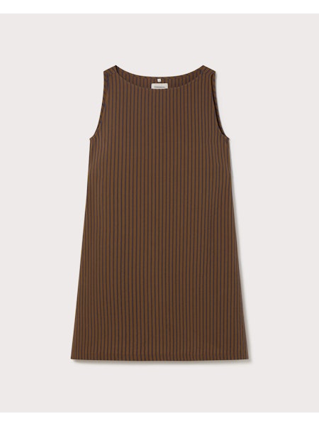 Brown Stripes Cecile Dress