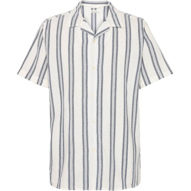  Box short sleeve striped cotton shirt