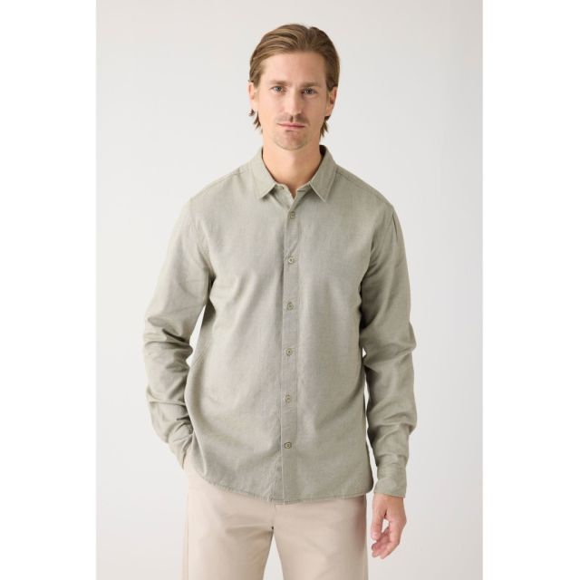 Regular fit light twill shirt