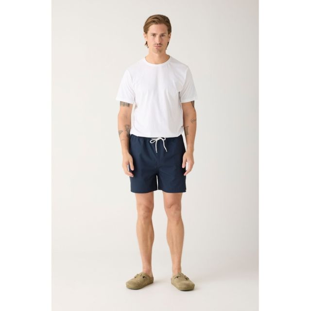 Boardwalk slub shorts with elastic waist