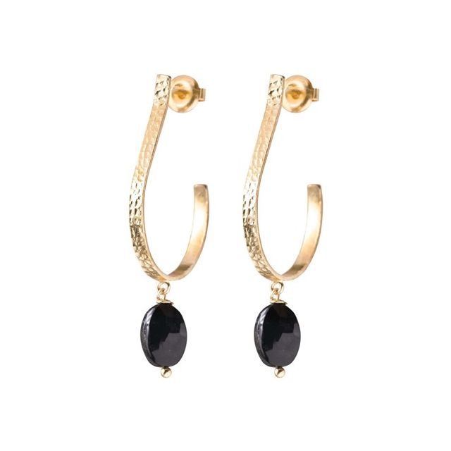 Attracted Black Onyx Earrings