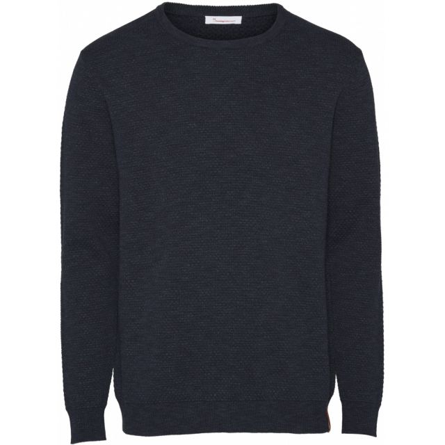 Bobble knit crew-neck